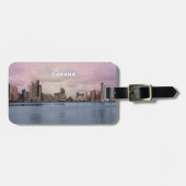 Étiquette À Bagage Panama Skyline (Devant horizontal)