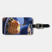 Étiquette À Bagage Pancakes au sirop et aux bleuets (Devant horizontal)