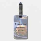 Étiquette À Bagage Pancakes au sirop et aux bleuets (Dos Vertical)