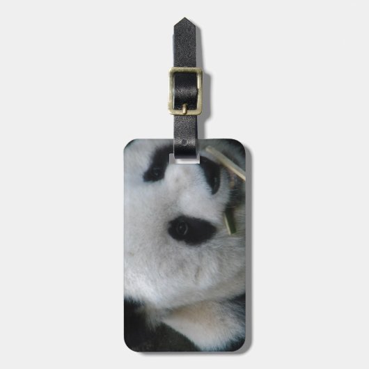 Étiquette À Bagage Panda (Devant Vertical)