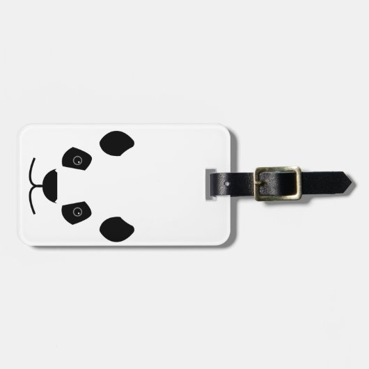 Étiquette À Bagage Panda (Devant horizontal)