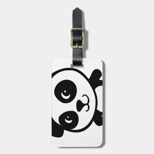 Étiquette À Bagage panda (Devant Vertical)