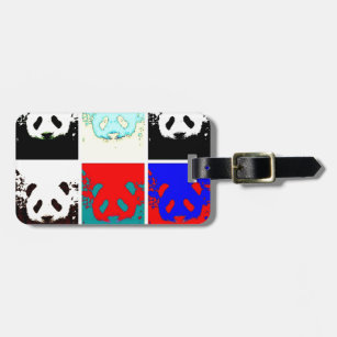 Étiquette À Bagage Panda d'art de bruit