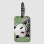 Étiquette À Bagage Panda géant de bagage 3. Étiquette de bagage (Devant Vertical)