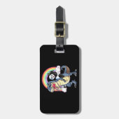 Étiquette À Bagage Panda Lover | Gardez Le Calme Et L'Amour Panda (Devant Vertical)