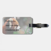 Étiquette À Bagage Panda rouge (Dos horizontal)