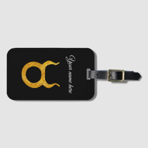 Étiquette À Bagage Panneau Astrologie Taurus Or Personnalisé