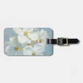 Étiquette À Bagage Panneau blanc de fleur (Devant horizontal)