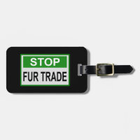 Panneau commercial Stop Fur vert