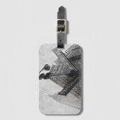 Étiquette À Bagage Panneau d'angle couleur large (Devant Vertical)