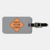 Étiquette À Bagage Panneau d'avertissement de modification du plan de (Devant horizontal)