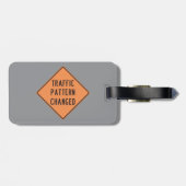 Étiquette À Bagage Panneau d'avertissement de modification du plan de (Dos horizontal)
