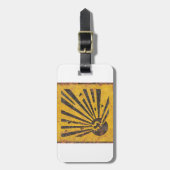 Étiquette À Bagage Panneau d'avertissement explosif (Devant Vertical)