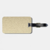 Étiquette À Bagage Panneau de retrait d'or personnalisé (Dos horizontal)