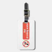 Étiquette À Bagage Panneau de sécurité pour eau non potable (Devant Vertical)