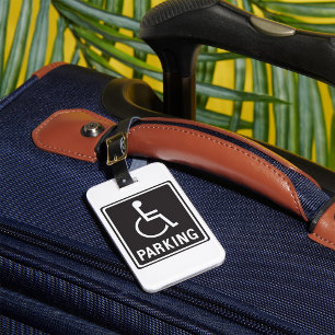Étiquette À Bagage Panneau de stationnement accessible Symbole de fau