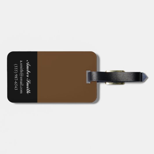 Étiquette À Bagage Panneau Déco neutre II (Dos horizontal)