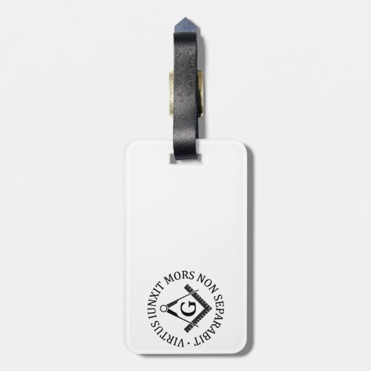 Étiquette À Bagage Panneau franc-maçonnerie (Dos Vertical)