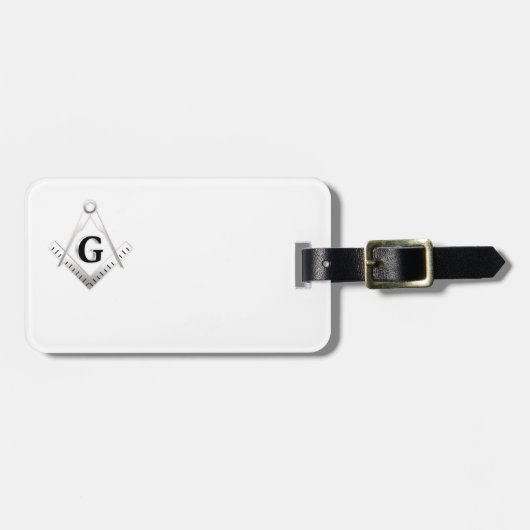 Étiquette À Bagage Panneau franc-maçonnerie (Devant horizontal)