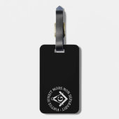 Étiquette À Bagage Panneau franc-maçonnerie (Dos Vertical)