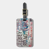 Étiquette À Bagage Panneau routier d'abbaye (Devant Vertical)