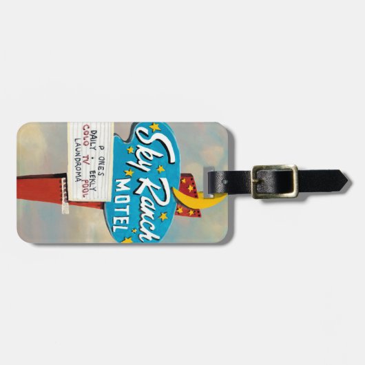 Étiquette À Bagage Panneau Sky Ranch Motel (Devant horizontal)