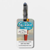 Étiquette À Bagage Panneau Sky Ranch Motel (Dos Vertical)