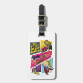 Étiquette À Bagage Panneaux d'action pour filles Super Hero DC (Devant Vertical)