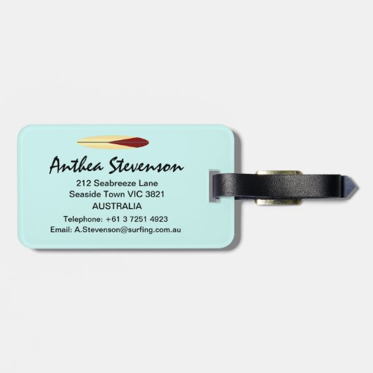 Étiquette À Bagage Panneaux vintages (Dos horizontal)