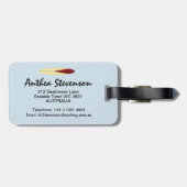 Étiquette À Bagage Panneaux vintages (Dos horizontal)