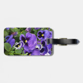 Étiquette À Bagage panneaux violets (Dos horizontal)