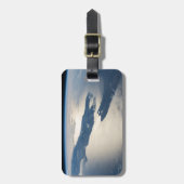 Étiquette À Bagage Panorama depuis l'espace Highlights Cook Strait (Devant Vertical)