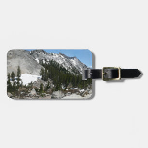 Étiquette À Bagage Panorama en granit neigeux à Yosemite