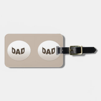 Étiquette À Bagage Papa décoratif