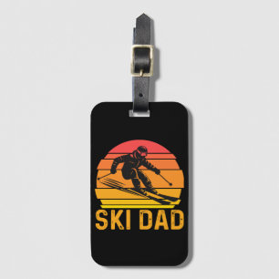 Étiquette À Bagage papa skieur