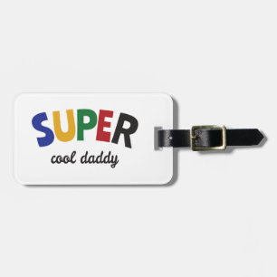 Étiquette À Bagage Papa super cool