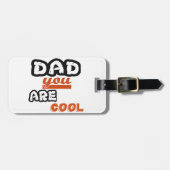 Étiquette À Bagage Papa, Tu Es Cool (Devant horizontal)
