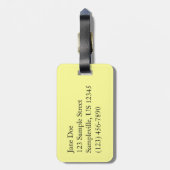 Étiquette À Bagage Paperwhite Narcissus Fleurs blanches délicates (Dos Vertical)