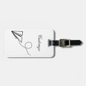 Étiquette À Bagage Papier avion vol Thunder_Cove (Devant horizontal)