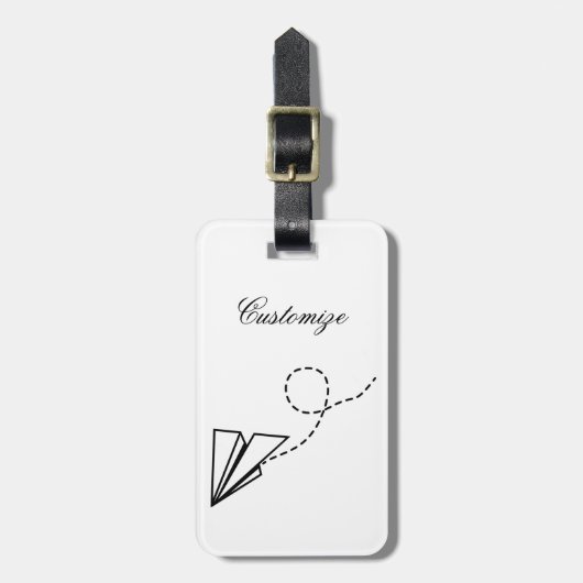 Étiquette À Bagage Papier avion vol Thunder_Cove (Devant Vertical)