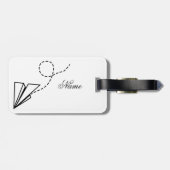 Étiquette À Bagage Papier avion vol Thunder_Cove (Dos horizontal)