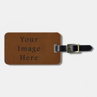 Étiquette À Bagage Papier de parchemin Brown en cuir Vintage