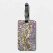 Étiquette À Bagage Papier marbré (Dos Vertical)