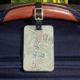 Étiquette À Bagage Papier peint floral de William Morris Larkspur