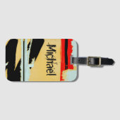 Étiquette À Bagage Papier peint Peeling Cool personnalisé (Devant Horizontal)