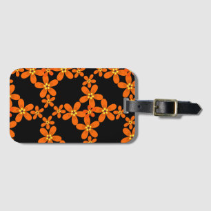 Étiquette À Bagage papier peint rétro orange 1970