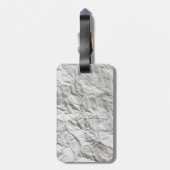 Étiquette À Bagage Papier ridé drôle (Dos Vertical)