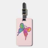 Étiquette À Bagage Papillon (Devant Vertical)