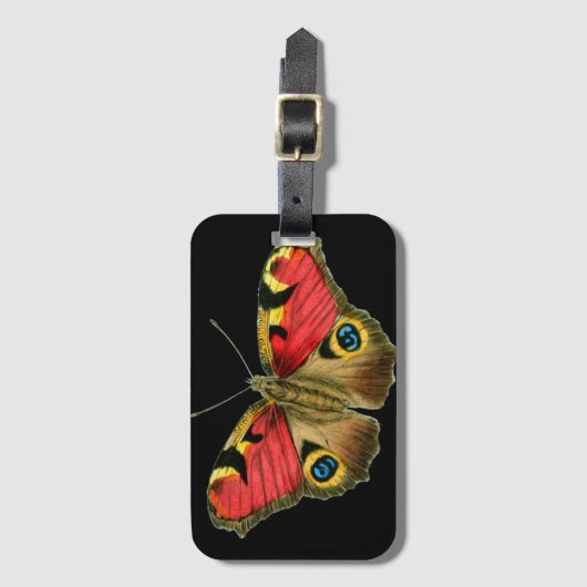 Étiquette À Bagage Papillon (Devant Vertical)