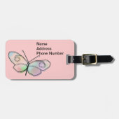 Étiquette À Bagage Papillon (Devant horizontal)